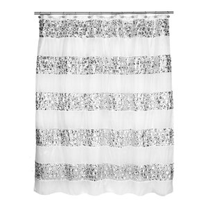 Rivet Striped Shower Curtain