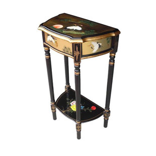 Black And Gold Table Wayfair Co Uk Gold Leaf Ronit Side Table With Storage