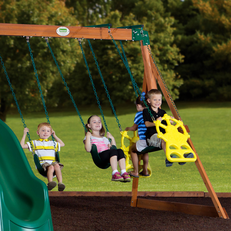 Backyard Discovery Woodland All Cedar Swing Set & Reviews Wayfair