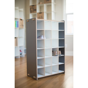 Halle 24-Compartment 24 Pair Shoe Rack