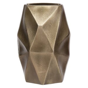 Artisan Emerson Metal Faceted Table Vase