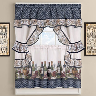 Cottage Style Kitchen Curtains Wayfair Cau Wines Cottage Kitchen Curtains