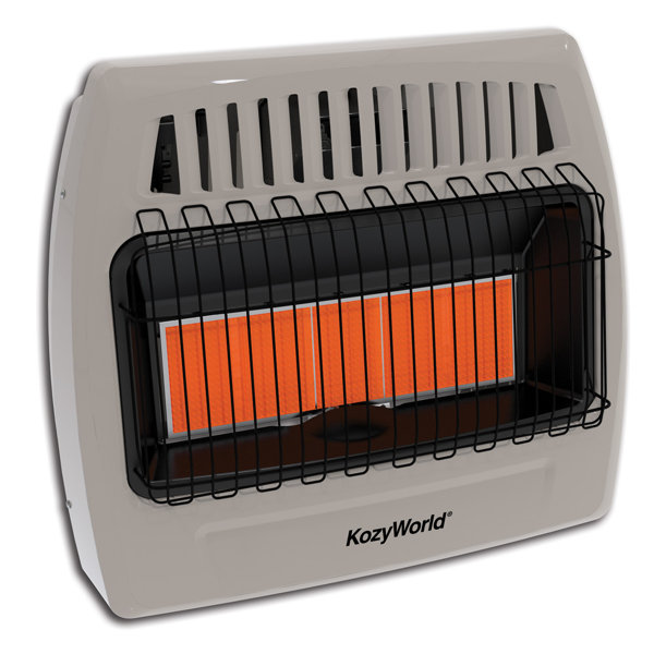 KozyWorld 30,000 BTU Propane Infrared Wall Mounted Heater ...