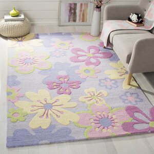 LeVar Hand-Tufted Pink/Purple Area Rug