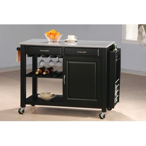 Cottonwood Kitchen Island with Granite Top