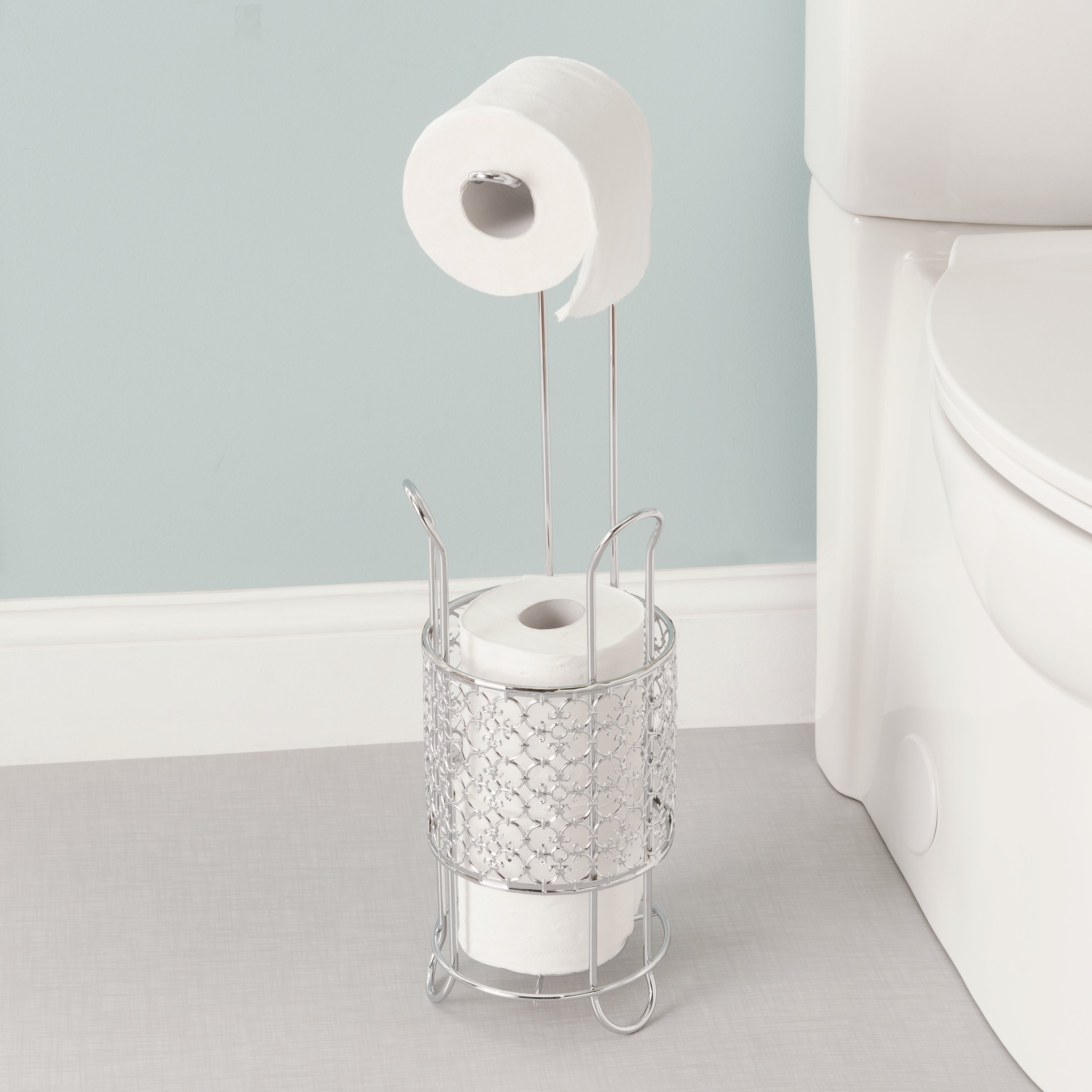 Home Basics Dispensing Freestanding Toilet Paper Holder Wayfair