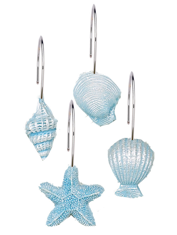 Carnation Home Fashions South Beach Shower Curtain Hooks & Reviews Wayfair