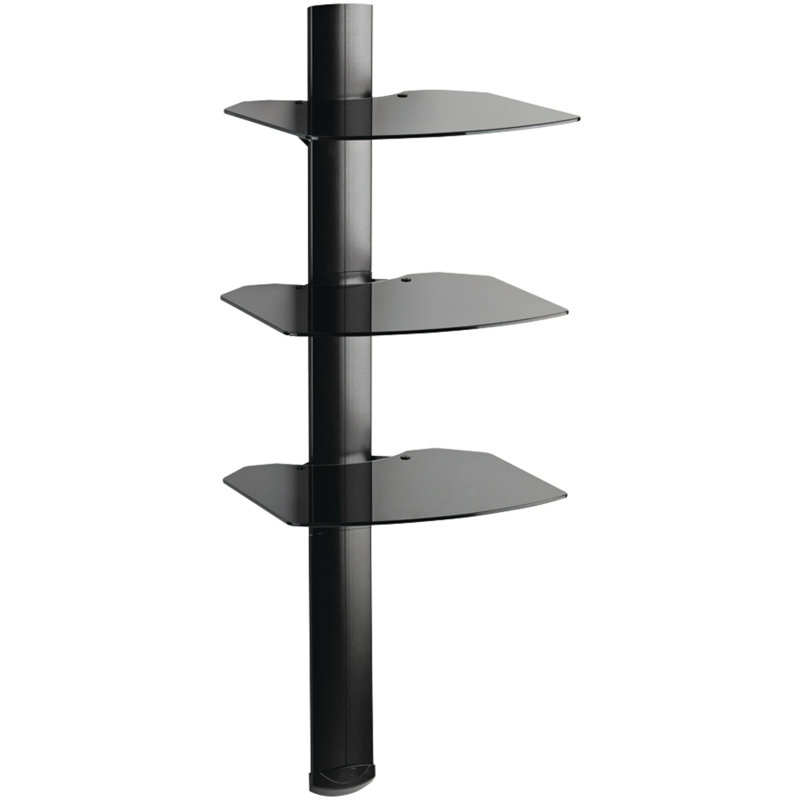 OmniMount 3 Shelf Wall System with Cable Management & Reviews Wayfair