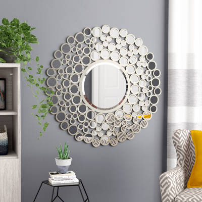 Wrought Studio Kentwood Round Wall Mirror Reviews Wayfair Kentwood Round Wall Mirror