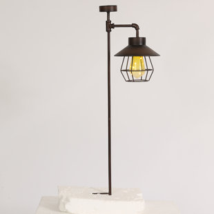 Amber Solar Lights Wayfair Offset Lantern Garden Stake Solar Ed Pathway Light