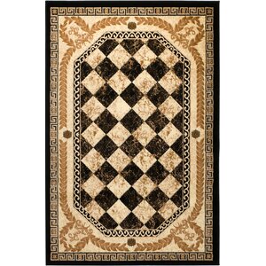 Janis Black Area Rug