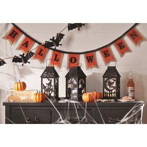 Halloween Metal Bat Banner