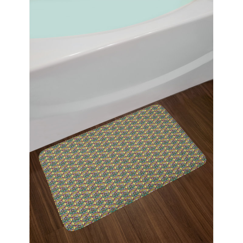 East Urban Home Ambesonne Asian Bath Mat By Mandala Patchwork