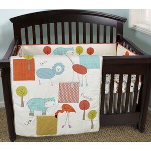 Clendon 4 Piece Crib Bedding Set