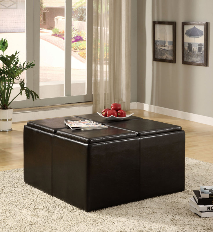 Darby Home Co Turner 5 Piece Coffee Table Ottoman Set & Reviews ... Darby Home Co Turner 5 Piece Coffee Table Ottoman Set & Reviews ...