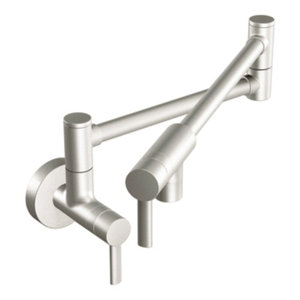Pot Filler Double Handle Wall mounted Kitchen Faucet
