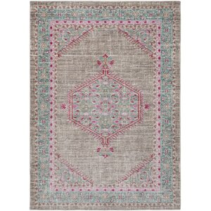 Fields Blue / Pink Area Rug