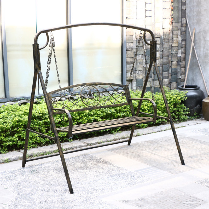 Fleur De Lis Living Hamblin 2 Person Patio Porch Swing Wayfair