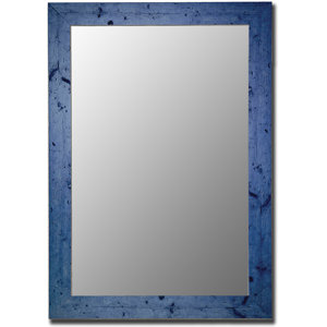 Dorian Vintage Blue Barnwood Wall Mirror