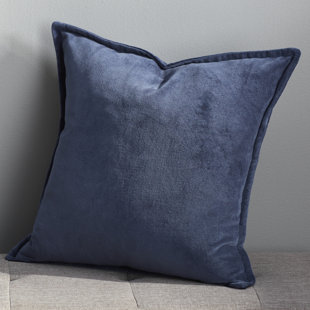 Navy Pillow Cover Throw Pillows You Ll Love In 2019 Wayfair Eduarda Velvet Cotton Throw Pillow Cover