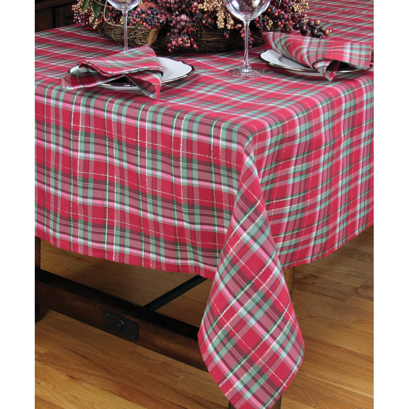 The Holiday Aisle Tartan Christmas Tablecloth Wayfair Holiday Tartan Christmas Tablecloth