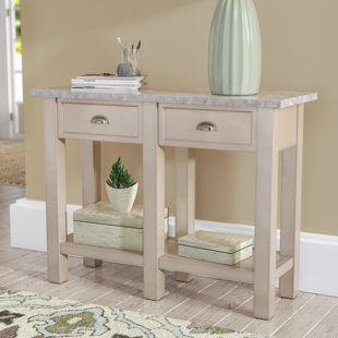 Marble Top Sofa Table Wayfair Burket Faux Marble Console Table