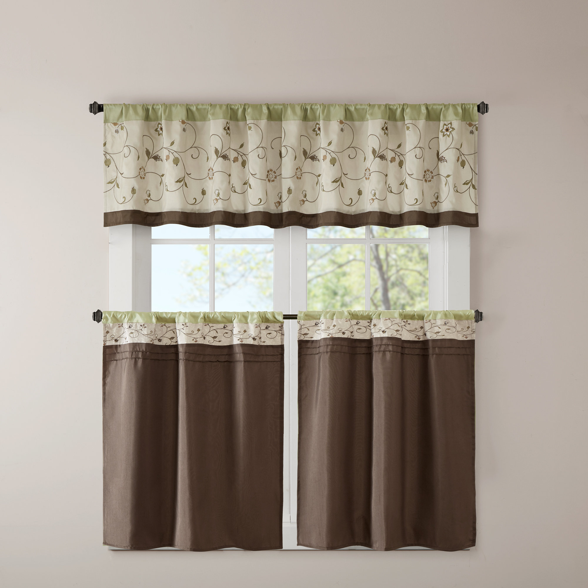 Hunter Green Kitchen Curtains Wayfair Quickview