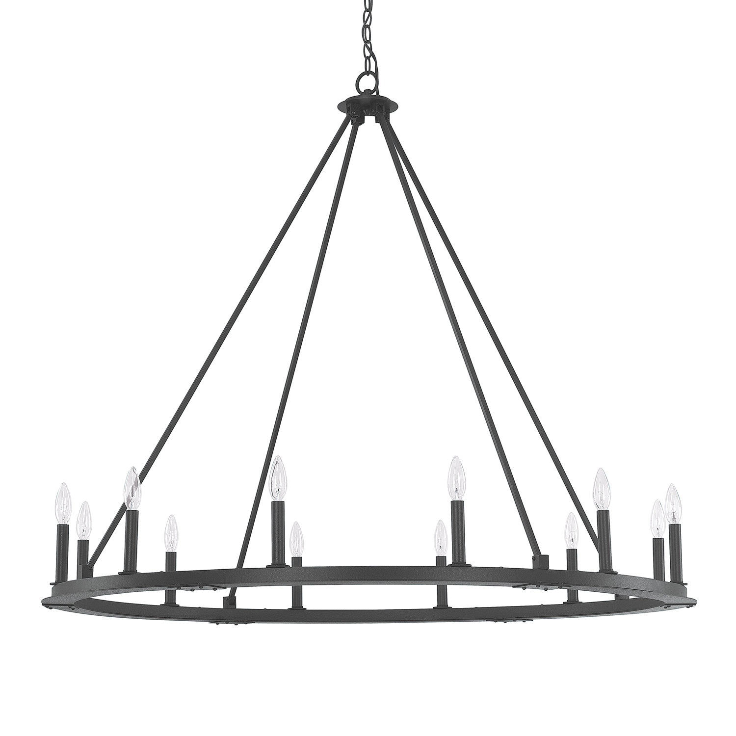 Shayla 12 Light Wagon Wheel Chandelier Reviews Allmodern