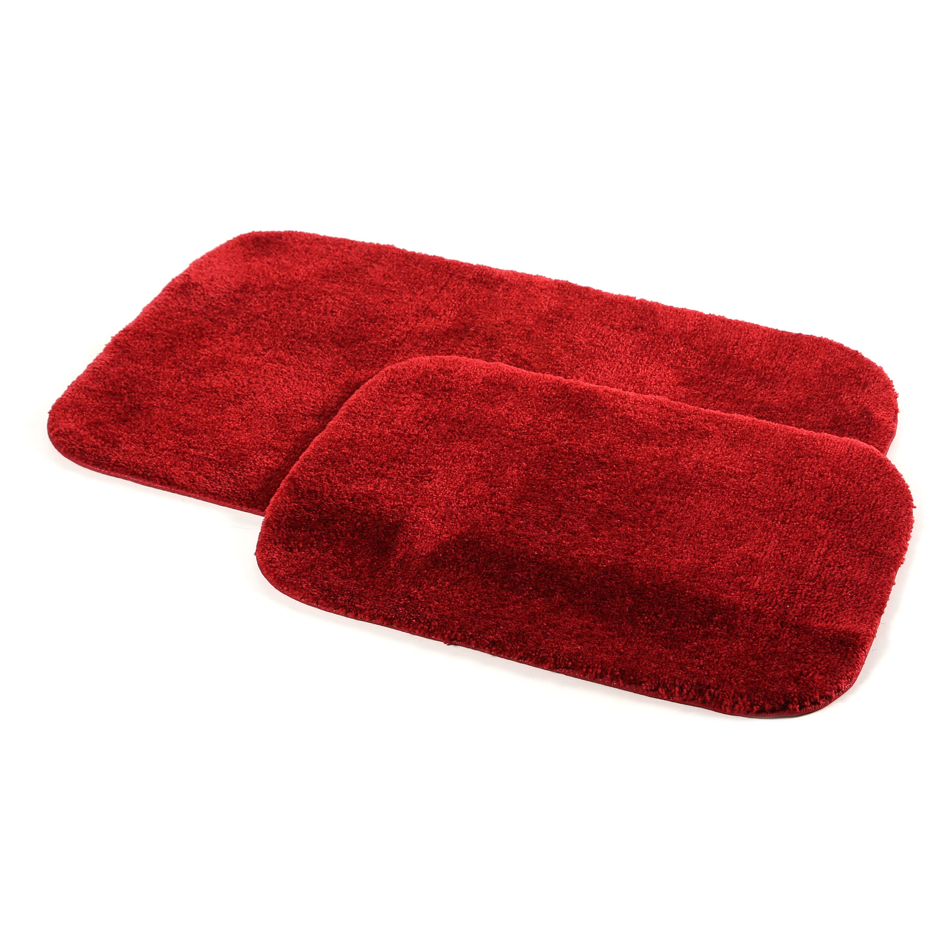 Bath stanley rug set red