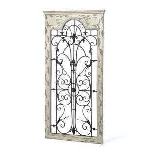 Metal Plaque Wall Decor Wayfair Gate White Wood And Metal Wall Décor