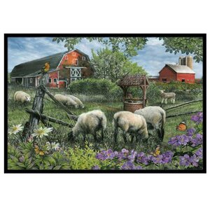 Pleasant Valley Sheep Farm Doormat