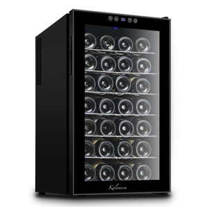28 Bottle Single Zone Freestanding Wine Cooler by Kalamera