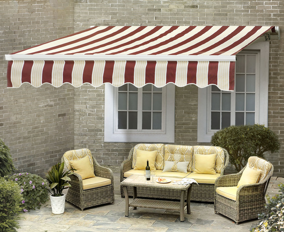 Sunjoy Ceylon Retractable Patio Awning & Reviews Wayfair
