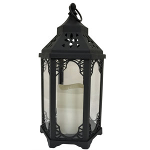 Snehal Battery-Operated 1-Light LED Outdoor Hanging Lantern