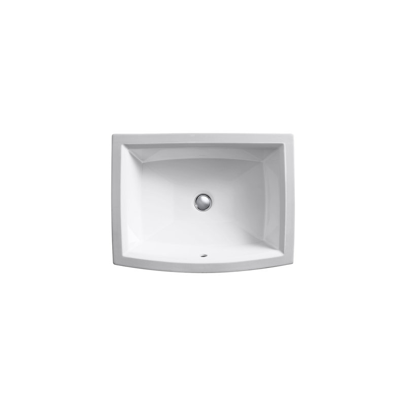 Archer Ceramic Rectangular Undermount Bathroom Sink With Overflow Archer Ceramic Rectangular Undermount Bathroom Sink With Overflow