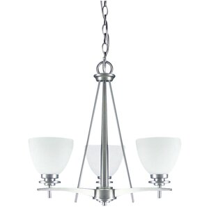 Stivers 3-Light Shaded Chandelier