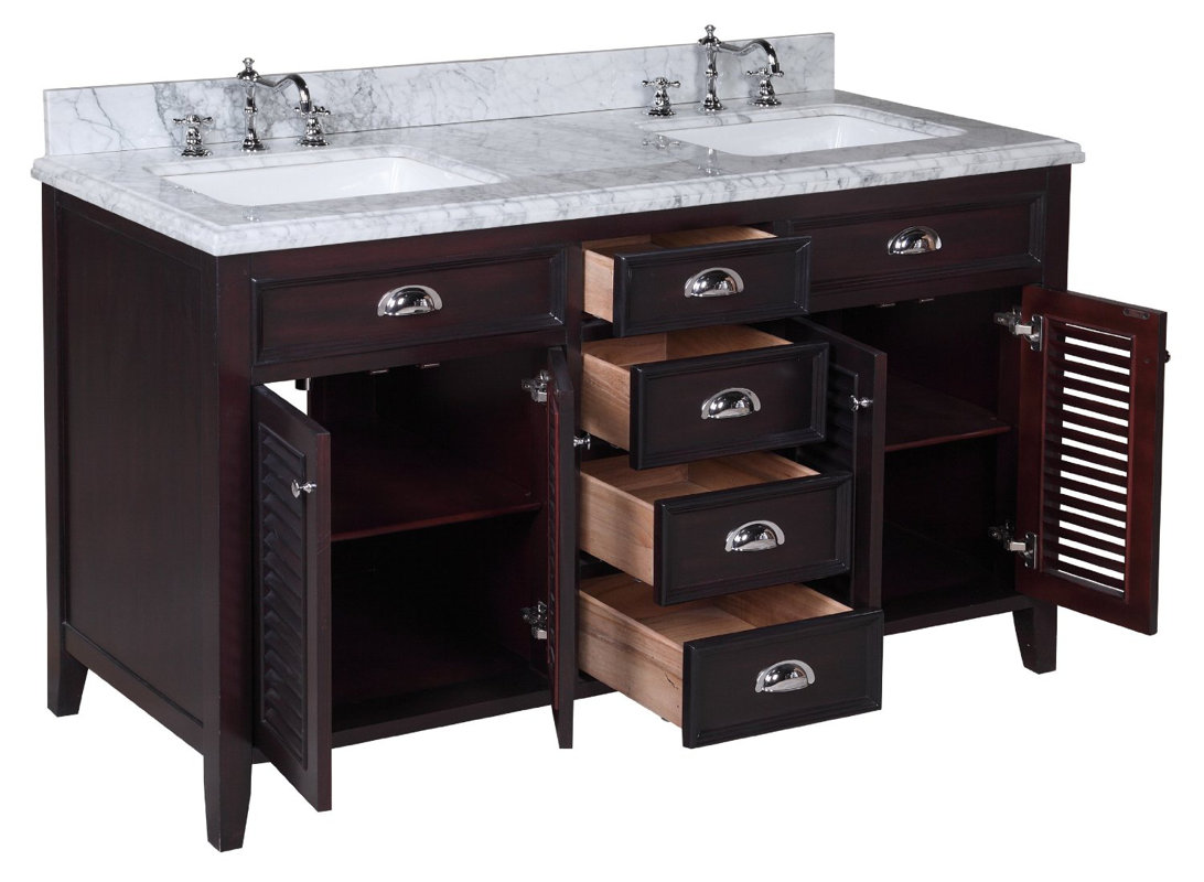 Bathroom Vanities Lakeland Fl kbc savannah 60" double bathroom vanity set & reviews | wayfair Bathroom Vanities Lakeland Fl kbc savannah 60" double bathroom vanity set & reviews | wayfair