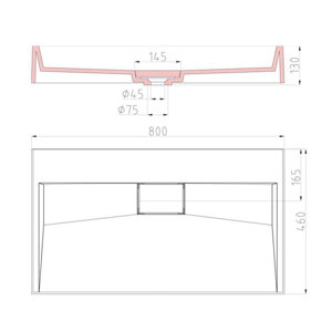 Belfry Bathroom 46 cm Aufsatz-Waschbecken Colossum