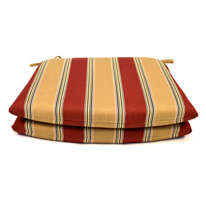 Tapered Outdoor Dining Chair Cushion (Set of 2)