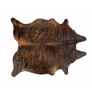 Brindle Cowhide Rug Wayfair Chesson Kobe Exotic Flatweave Cowhide Dark Brindle Area Rug