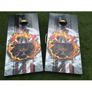 Firefighter Custom 10 Piece Cornhole Set