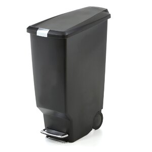 Plastic 10.6 Gallon Step On Trash Can