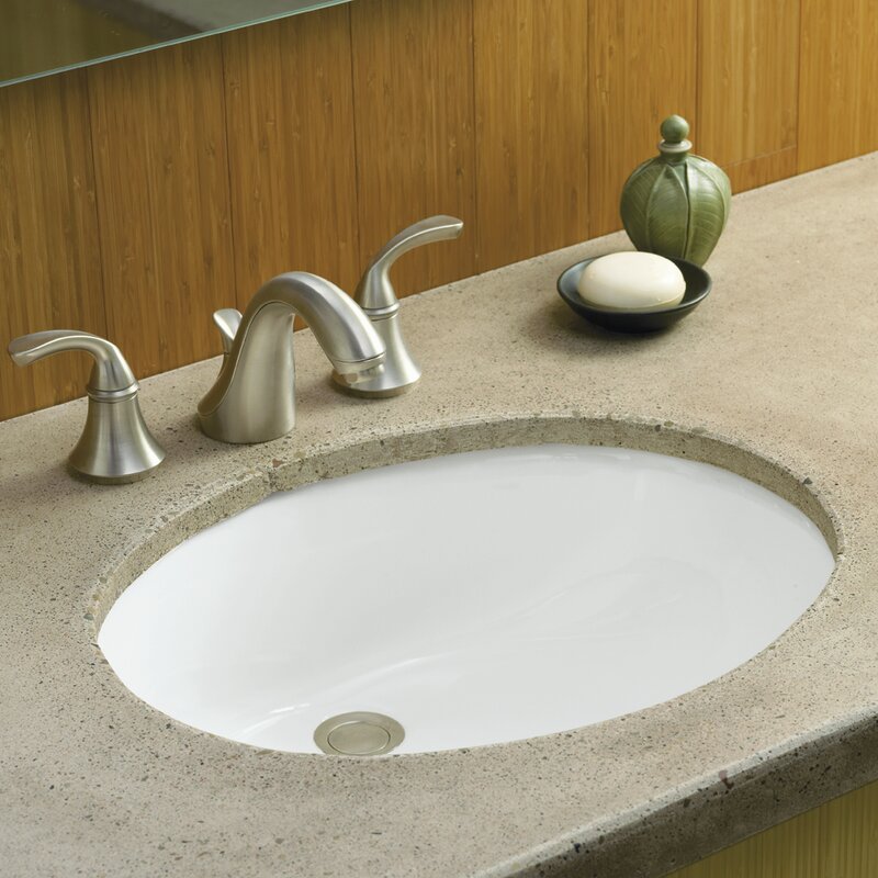 caxton ceramic oval undermount bathroom sink and glazed underside