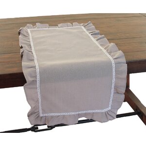 Ruffle Trim Table Runner