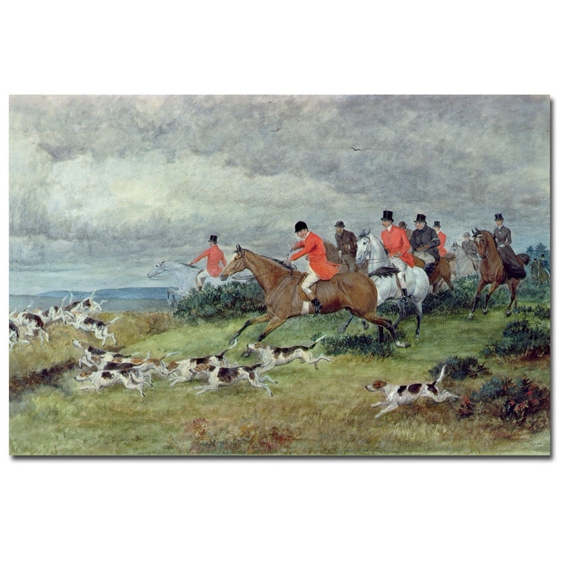 Fox Hunt Decor Wayfair Fox Hunting In Surrey By Randolph Caldecott Painting Print On Canvas
