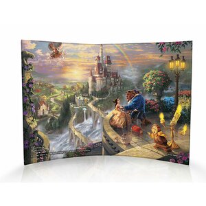 'Disney Beauty and the Beast' Curved Acrylic Print