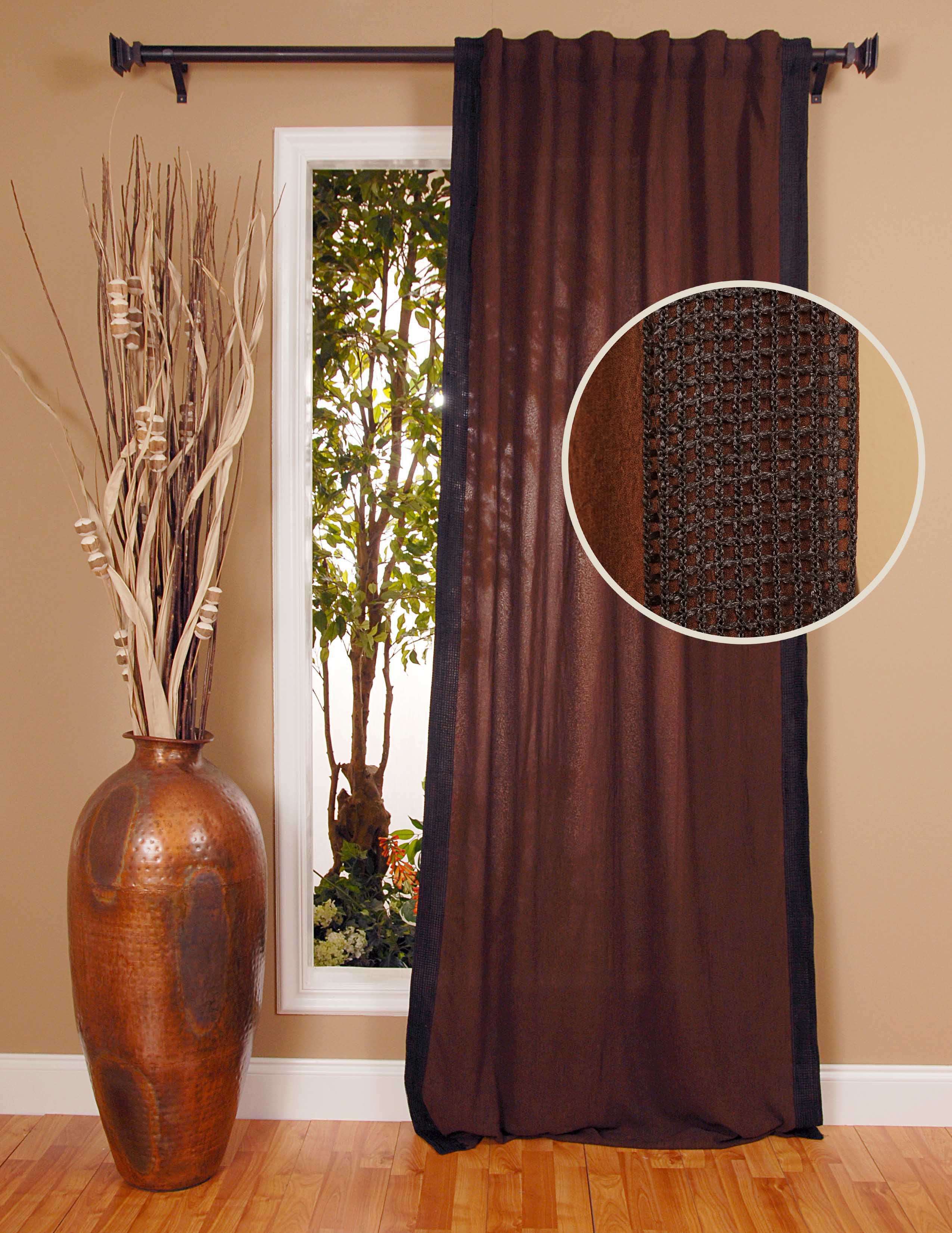 India House Crinkle Single Curtain Panel Wayfair