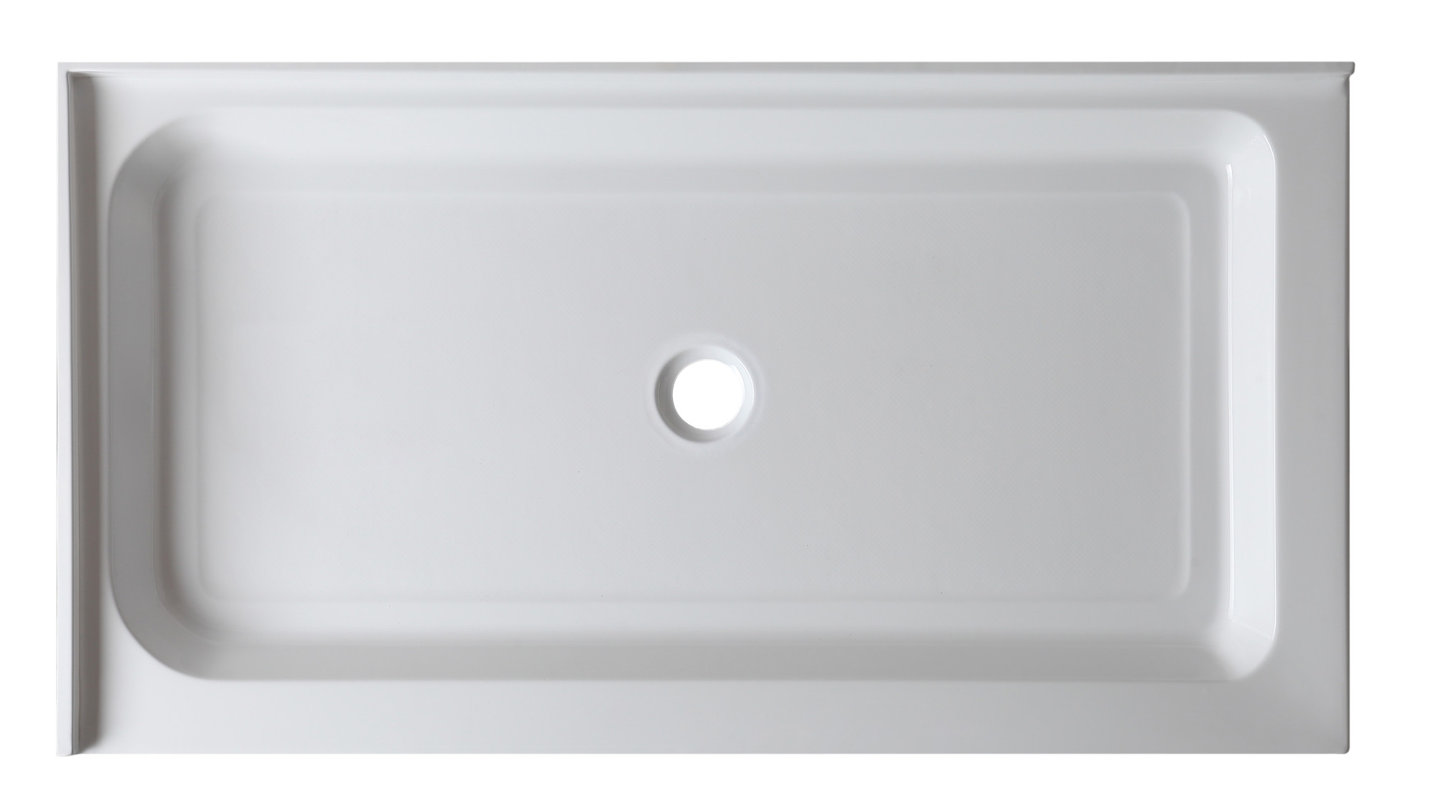 Anzzi Vail 48 X 36 Double Threshold Shower Base Reviews Wayfair Vail 48 X 36 Double Threshold Shower Base