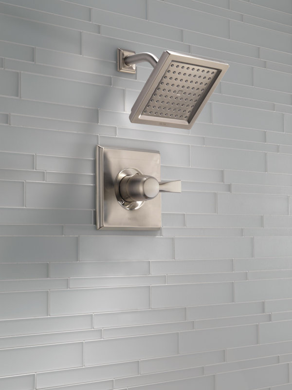 Bathroom Faucet In Wall delta dryden diverter shower faucet with lever handle & reviews Bathroom Faucet In Wall delta dryden diverter shower faucet with lever handle & reviews