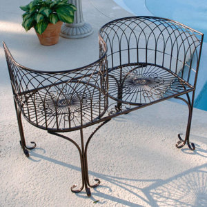 2-Sitzer Stahlgartenbank Garden Division Love Se..